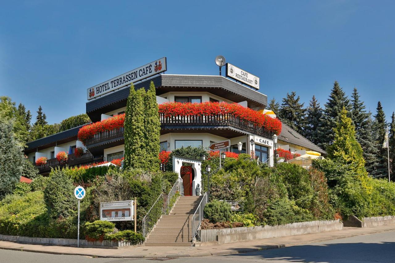 Themen Hotel Terrassen Cafe Bad Münder am Deister Exterior foto